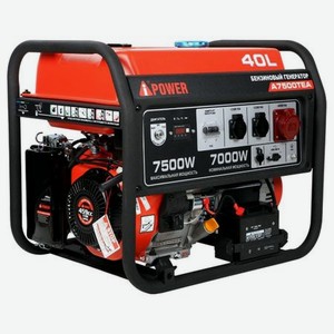 Бензиновый трёхфазный генератор Power с электростартером и ATS 7,5 кВт (A7500TEA)