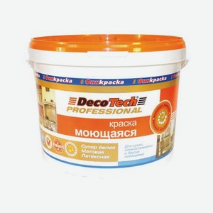 Краска моющаяся Decotech база С 10 л