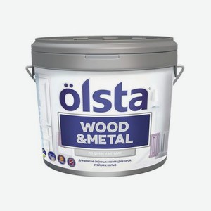 Краска Olsta Wood&Metal База С 2,7 л