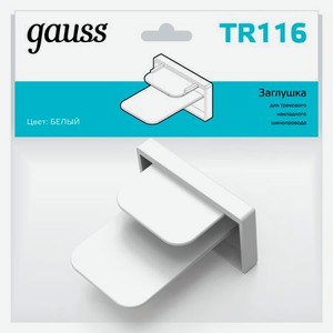 Заглушка Gauss для трекового шинопровода белый