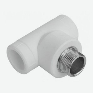 Тройник Sanmix белый с наружной резьбой PPR-C 32х1/2