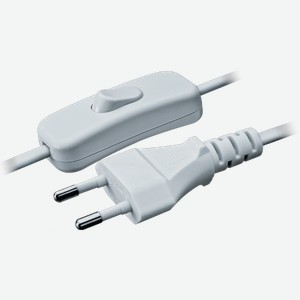 Шнур Navigator для бра с выключателем 1.7м белый