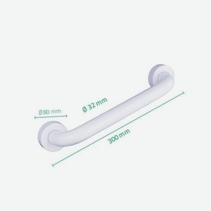 Поручень для ванны белый (30 см) Ridder