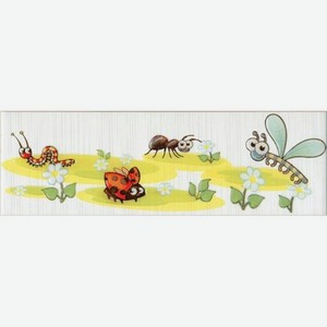 Бордюр PiezaRosa Fiori 2 Насекомые (стрекоза) 8x25 см