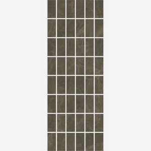 Декор Kerama Marazzi Лирия коричневый мозаичный 15x40 см MM15139