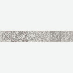 Вставка Beryoza Ceramica Амалфи серый 9,5х60 см