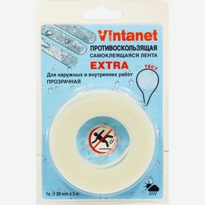 Лента противоскользящая Vintanet Extra 20мм х 3м прозрачная
