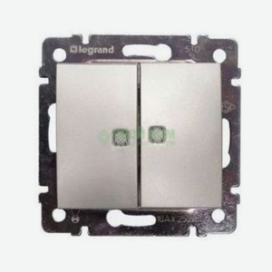 Механизм выключателя Legrand Двухклавишный с подсветкой 774428