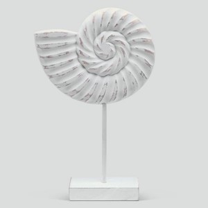 Декор Liansheng настольный Наутилус белый, 22x6.5x35.5 см
