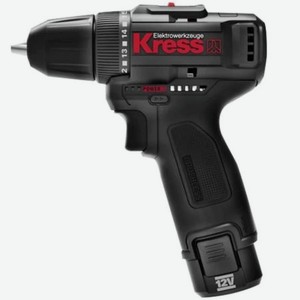Дрель-шуруповерт аккумуляторная бесщеточная KRESS KU202.1, 12В, 38Нм, 2Ач x2, ЗУ 1,5А