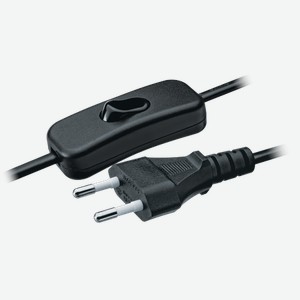 Шнур Navigator для бра с выключателем 1.7м черный