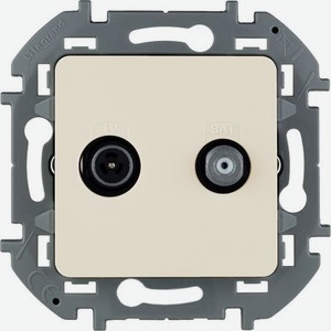 Розетка TV/SAT Legrand Inspiria для схемы  звезда , цвет - слоновая кость