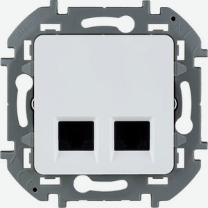 Розетка компьютерная Legrand Inspiria 2 разъема RJ 45 6 UTP, цвет - белый