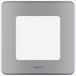 Рамка универсальная Legrand Inspiria 1 пост, цвет - алюминий