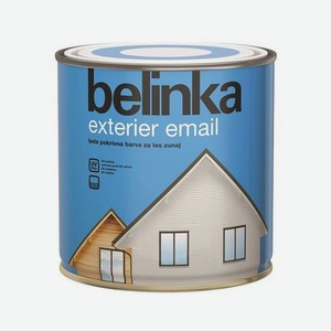 Эмаль Белинка Exterier Email укрывная лазурь для защиты древесины 2,5 л