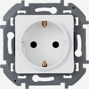 Розетка Legrand Inspiria 2К+З, цвет - белый