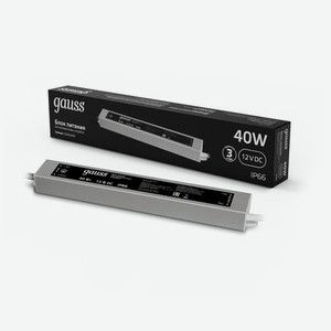 Блок питания для светодиодной ленты пылевлагозащищенный 40W 12V IP66 1/50