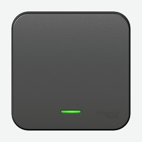 Выключатель 1-клавишный подсвет. Антрац. Schneider Electric