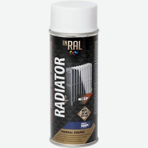 Эмаль аэрозольная INRAL Radiator Белая 400 мл 26-7-4-004