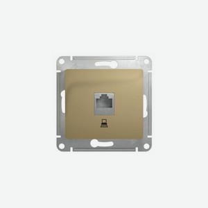 Розетка компьютерная Schneider Electric Glossa RJ45 титан