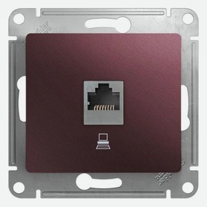Розетка компьютерная Schneider Electric Glossa RJ45 баклажановый