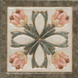 Вставка Kerama Marazzi Лирия лаппатированная 8x8 см