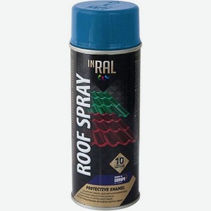 Эмаль аэрозольная INRAL Roof Spray для крыши Синяя RAL5005 400 мл 26-7-7-005