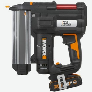 Аккумуляторный Гвозде-скобозабиватель Worx WX840 20 В, 2Ач х1, ЗУ 2А, коробка