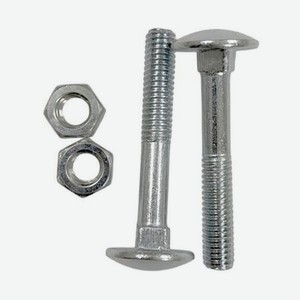 Болт мебельный Локри DIN603 М6x50 с гайкой 4 шт