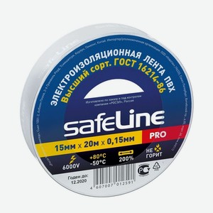 Изолента <Safeline> 15/20 белая Китай